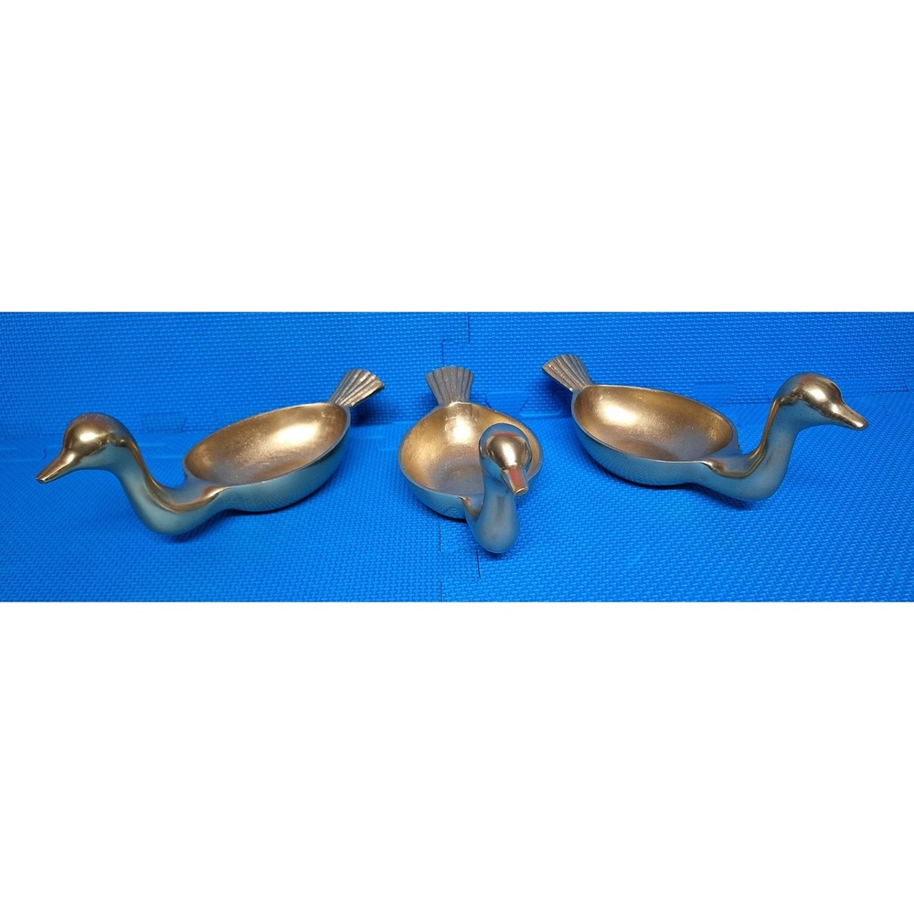 Nate Berkus Brass Duck Bowls Candy Jewelry Dishes Accent Trinket Gold Decor